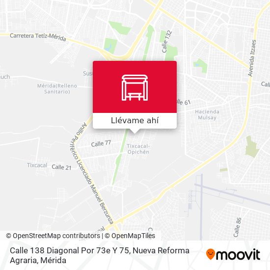 Mapa de Calle 138 Diagonal Por 73e Y 75, Nueva Reforma Agraria