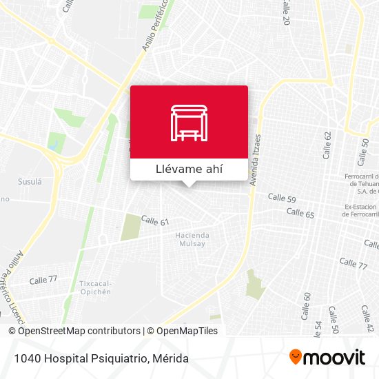 Mapa de 1040 Hospital Psiquiatrio