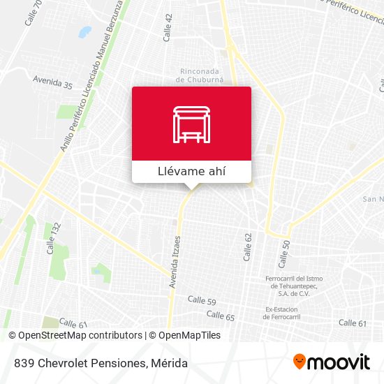 Mapa de 839 Chevrolet Pensiones