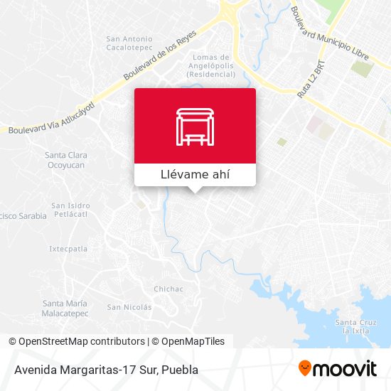 Mapa de Avenida Margaritas-17 Sur