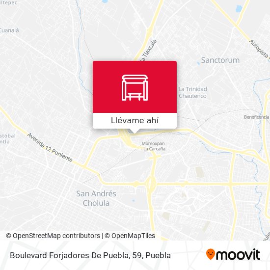 Mapa de Boulevard Forjadores De Puebla, 59