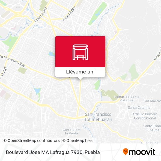 Mapa de Boulevard Jose MA Lafragua 7930