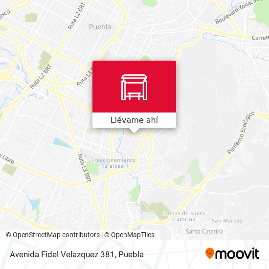 Mapa de Avenida Fidel Velazquez 381