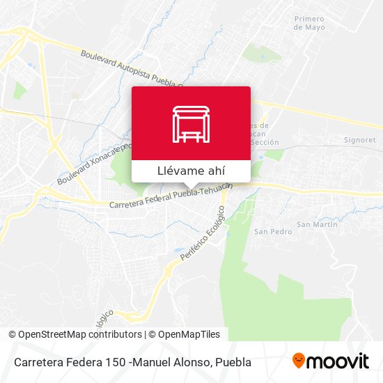 Mapa de Carretera Federa 150 -Manuel Alonso