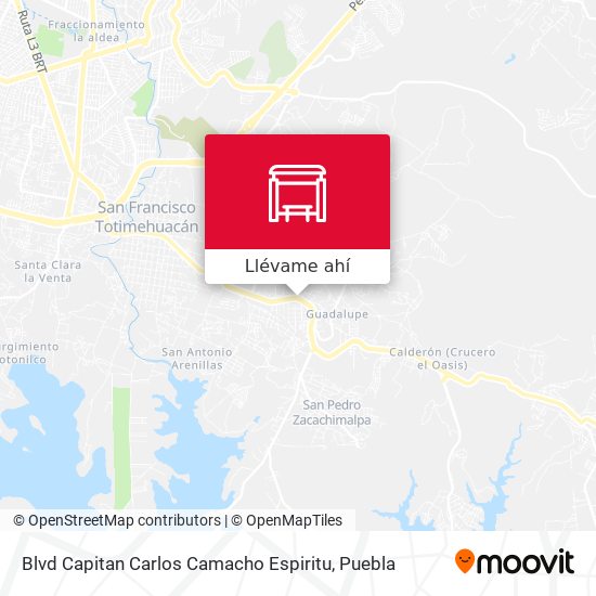 Mapa de Blvd Capitan Carlos Camacho Espiritu