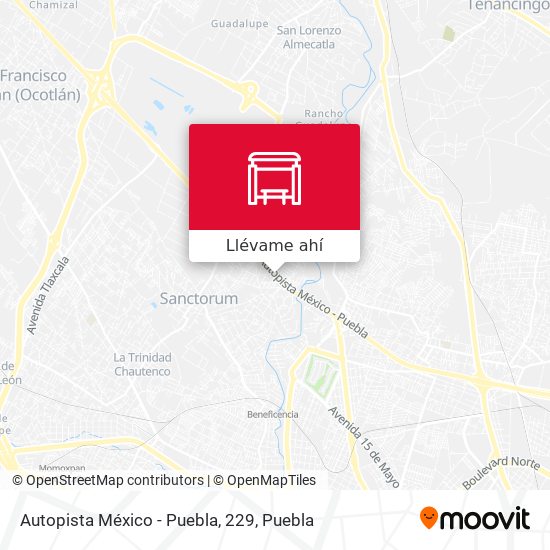 Mapa de Autopista México - Puebla, 229