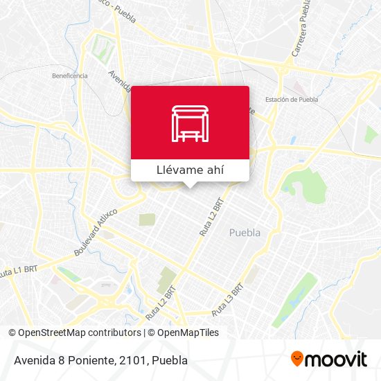 Mapa de Avenida 8 Poniente, 2101