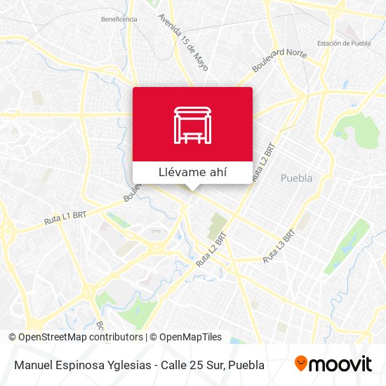 Mapa de Manuel Espinosa Yglesias - Calle 25 Sur