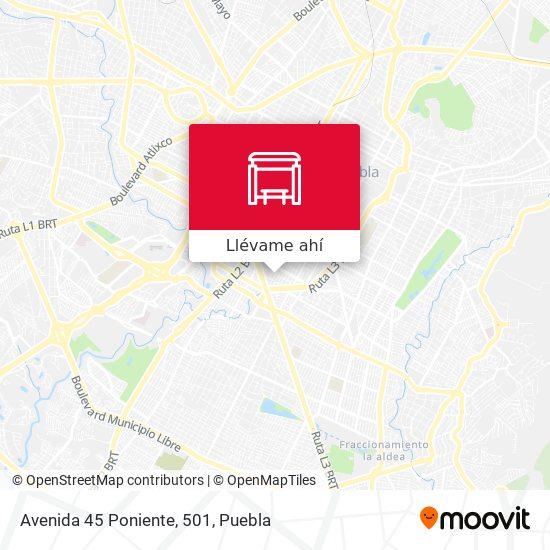 Mapa de Avenida 45 Poniente, 501