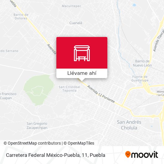 Mapa de Carretera Federal México-Puebla, 11