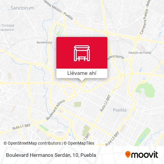 Mapa de Boulevard Hermanos Serdán, 10