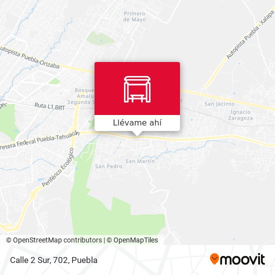 Mapa de Calle 2 Sur, 702