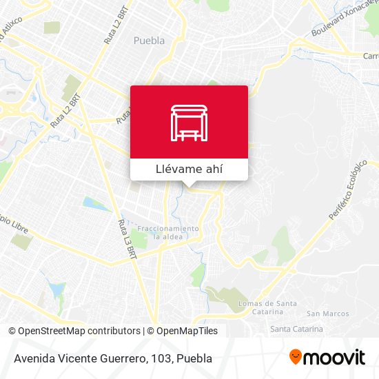 Mapa de Avenida Vicente Guerrero, 103