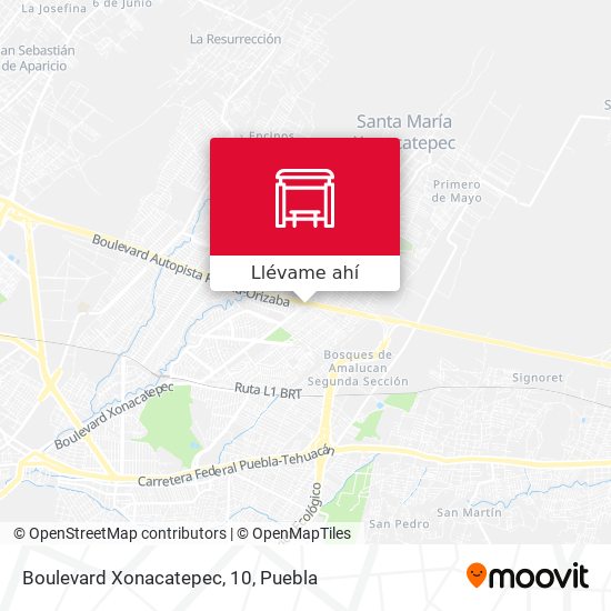 Mapa de Boulevard Xonacatepec, 10