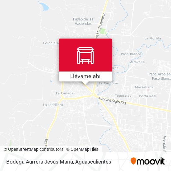 Cómo llegar a Bodega Aurrera Jesús María en Aguascalientes en Autobús?