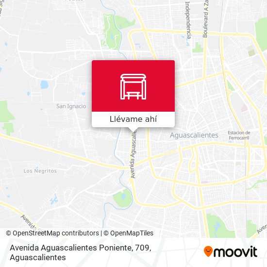 Mapa de Avenida Aguascalientes Poniente, 709