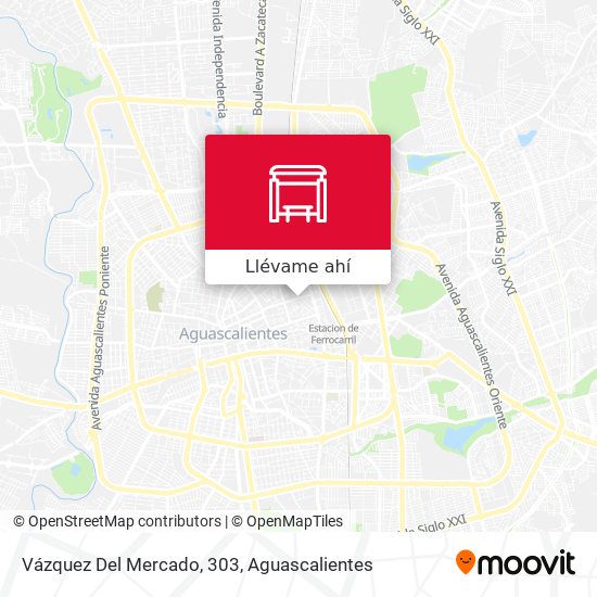 Mapa de Vázquez Del Mercado, 303