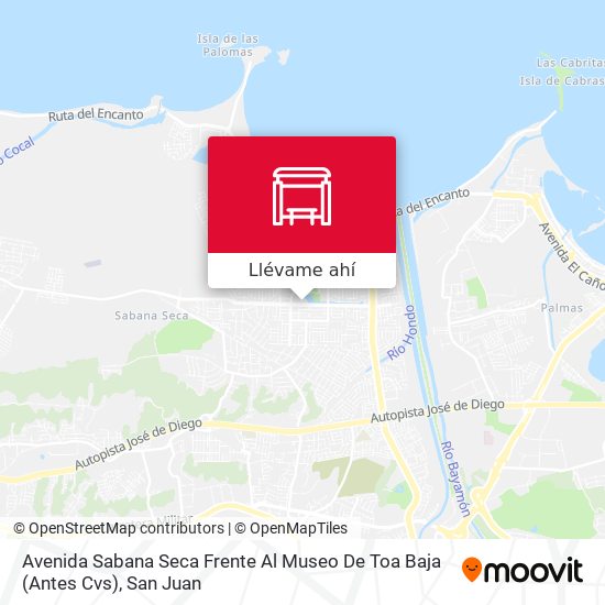 Mapa de Avenida Sabana Seca Frente Al Museo De Toa Baja (Antes Cvs)