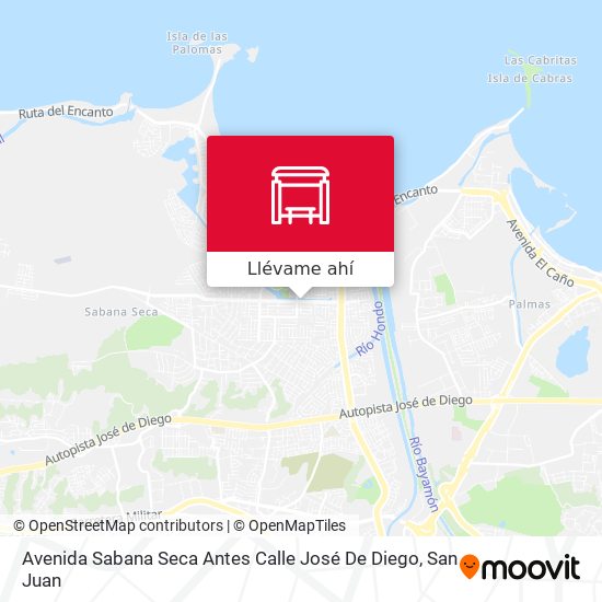 Mapa de Avenida Sabana Seca Antes Calle José De Diego