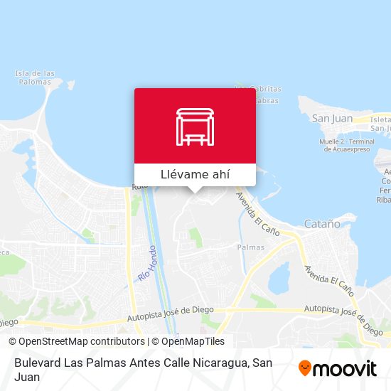 Mapa de Bulevard Las Palmas Antes Calle Nicaragua