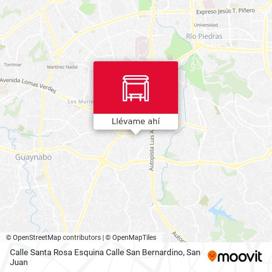 Mapa de Calle Santa Rosa Esquina Calle San Bernardino