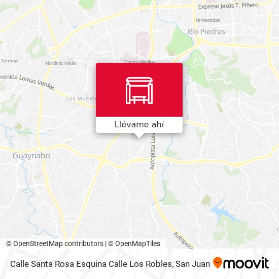Mapa de Calle Santa Rosa Esquina Calle Los Robles