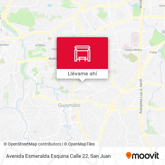 Mapa de Avenida Esmeralda Esquina Calle 22