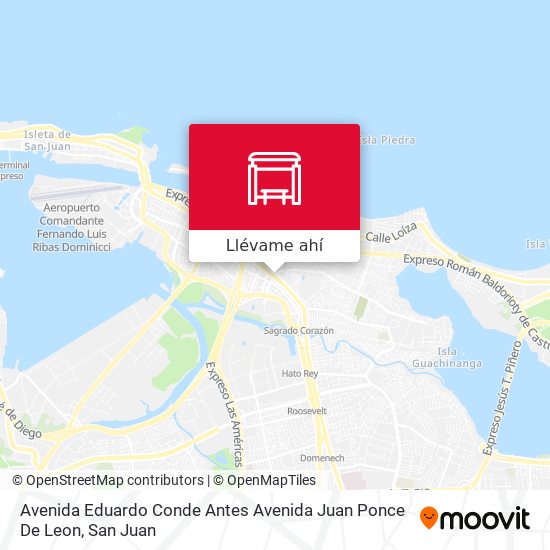 Mapa de Avenida Eduardo Conde Antes Avenida Juan Ponce De Leon