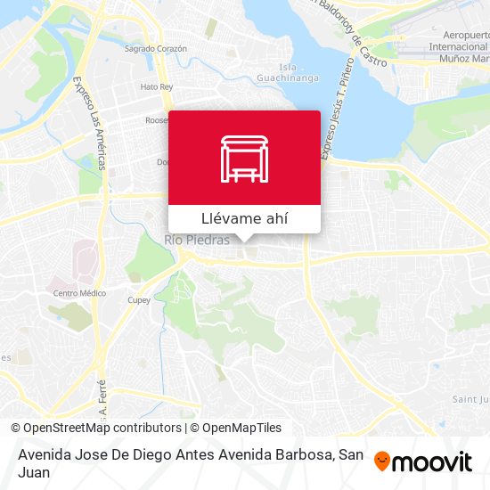 Mapa de Avenida Jose De Diego Antes Avenida Barbosa