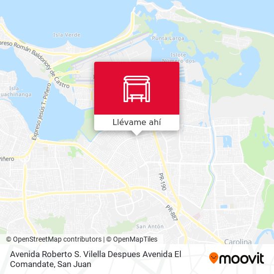 Mapa de Avenida Roberto S. Vilella Despues Avenida El Comandate