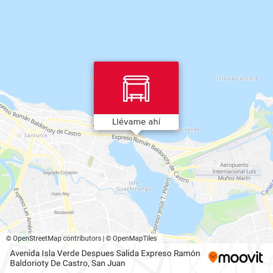 Mapa de Avenida Isla Verde Despues Salida Expreso Ramón Baldorioty De Castro