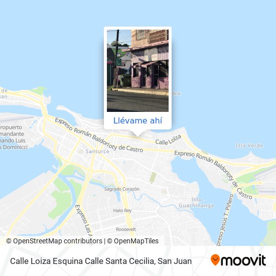 Mapa de Calle Loiza Esquina Calle Santa Cecilia