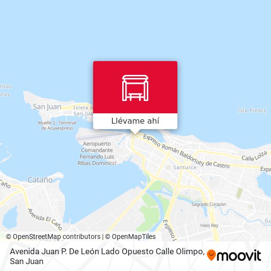 Mapa de Avenida Juan P. De León Lado Opuesto Calle Olimpo