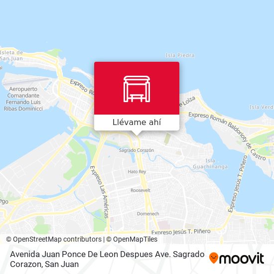 Mapa de Avenida Juan Ponce De Leon Despues Ave. Sagrado Corazon