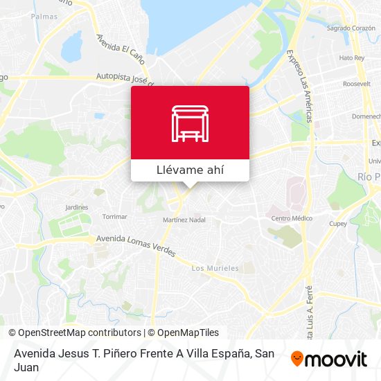 Mapa de Avenida Jesus T. Piñero Frente A Villa España