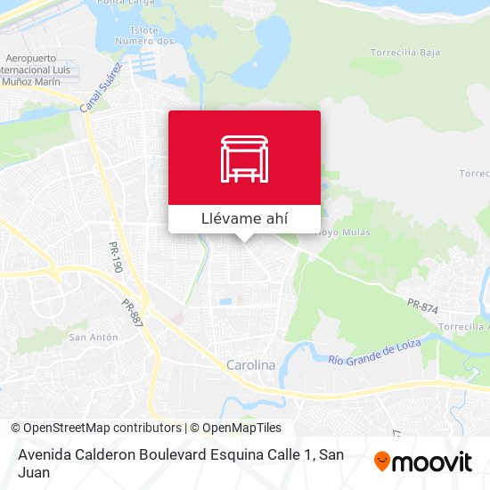 Mapa de Avenida Calderon Boulevard Esquina Calle 1