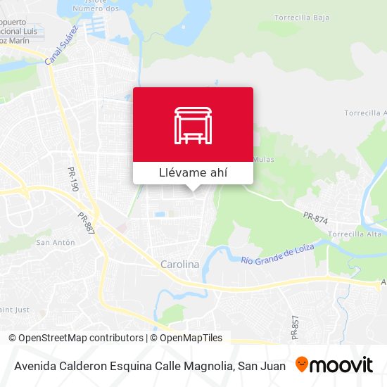 Mapa de Avenida Calderon Esquina Calle Magnolia