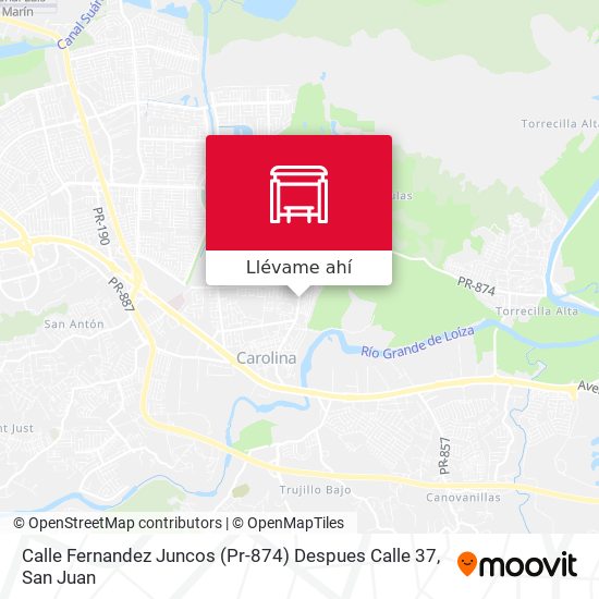 Mapa de Calle Fernandez Juncos (Pr-874) Despues Calle 37