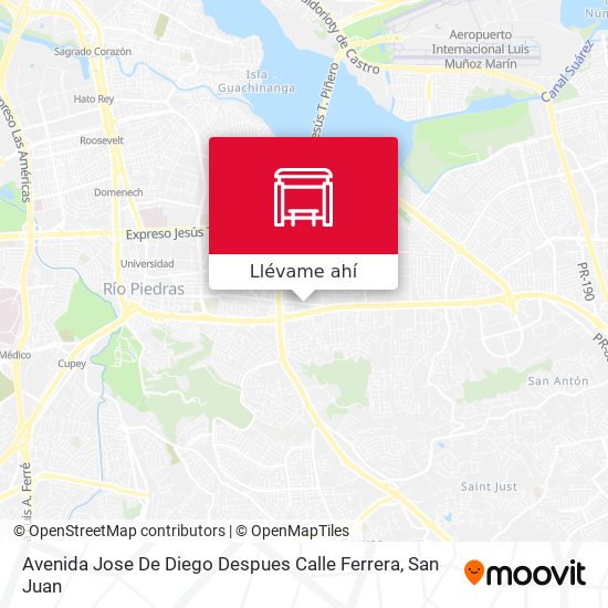 Mapa de Avenida Jose De Diego Despues Calle Ferrera