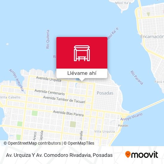 Mapa de Av. Urquiza Y Av. Comodoro Rivadavia