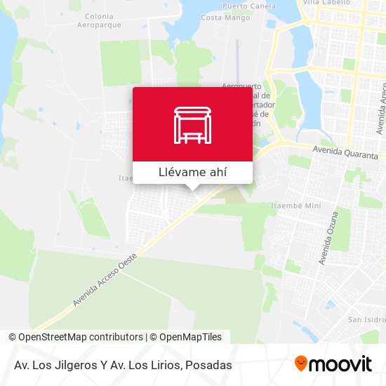 Mapa de Av. Los Jilgeros Y Av. Los Lirios