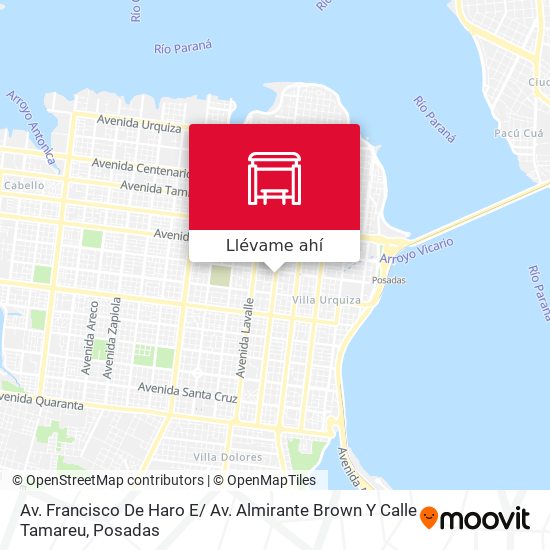 Mapa de Av. Francisco De Haro E/ Av. Almirante Brown Y Calle Tamareu