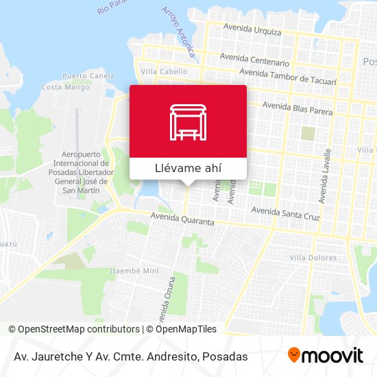 Mapa de Av. Jauretche Y Av. Cmte. Andresito