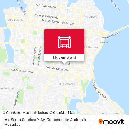 Mapa de Av. Santa Catalina Y Av. Comandante Andresito