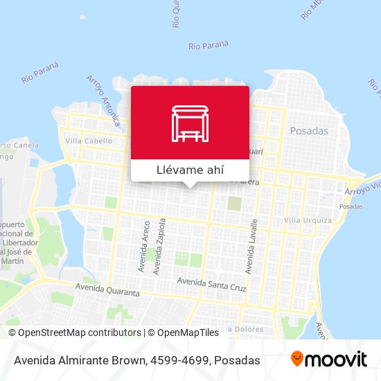 Mapa de Avenida Almirante Brown, 4599-4699