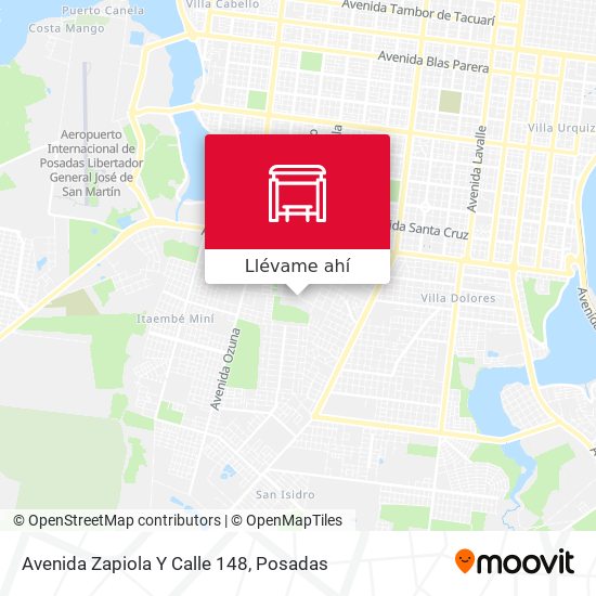 Mapa de Avenida Zapiola Y Calle 148