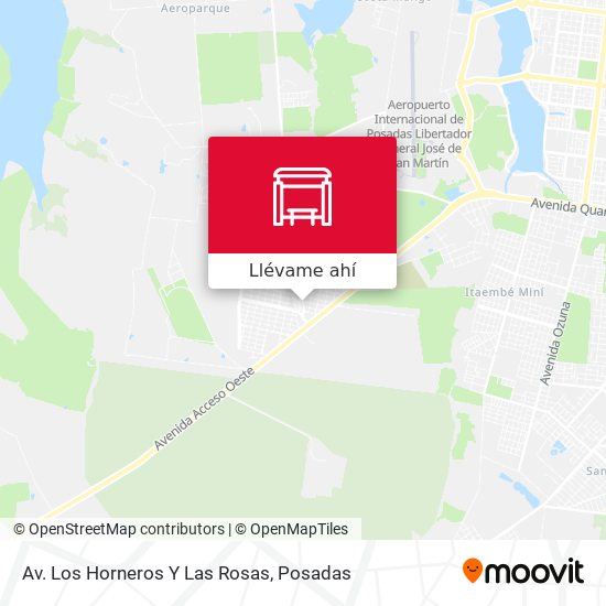 Mapa de Av. Los Horneros Y Las Rosas