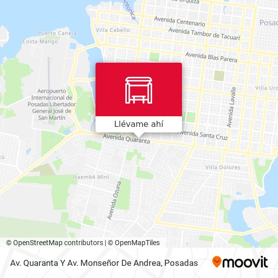 Mapa de Av. Quaranta Y Av. Monseñor De Andrea