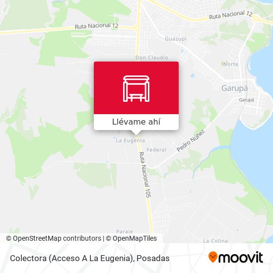 Mapa de Colectora (Acceso A La Eugenia)
