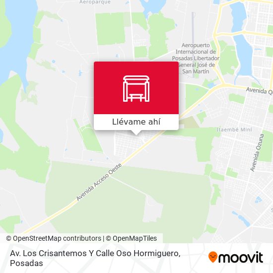 Mapa de Av. Los Crisantemos Y Calle Oso Hormiguero